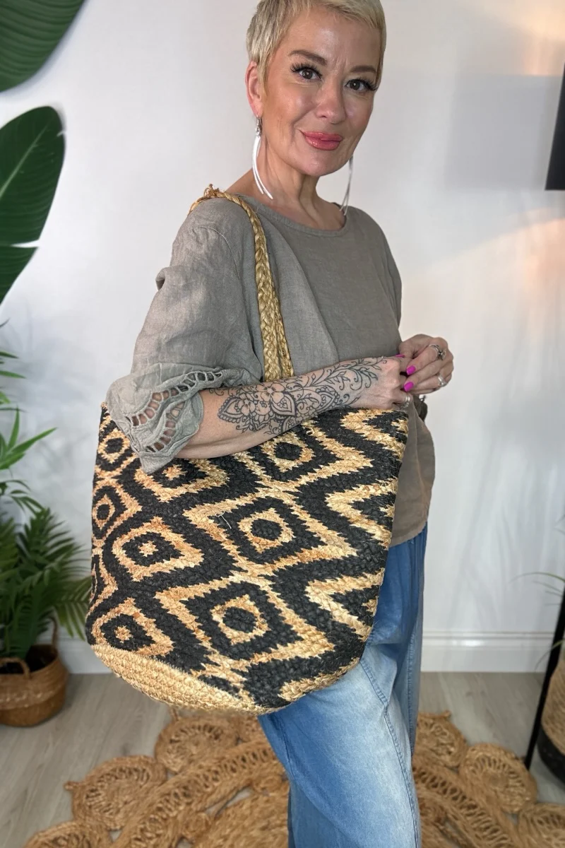 Anaya Jute Bag - Diamond - Image 2