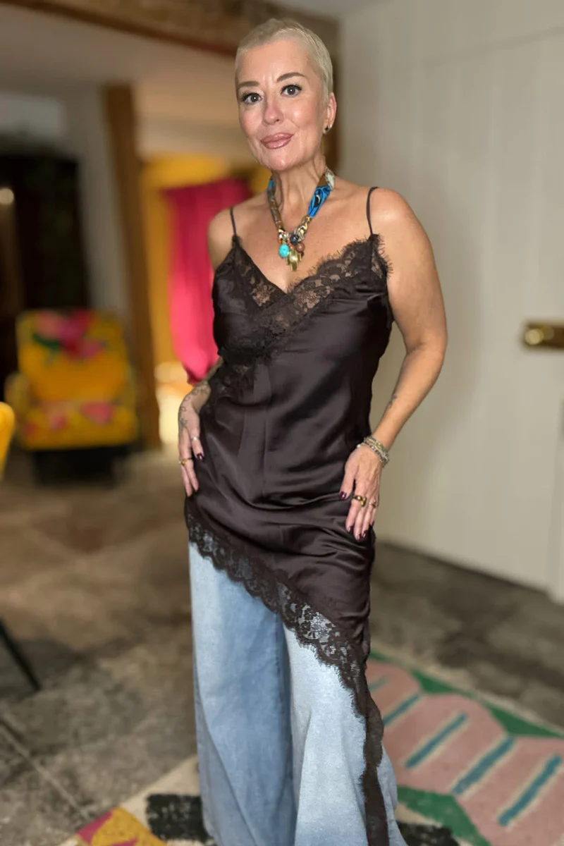 Asymmetric Slip Dress - Image 3