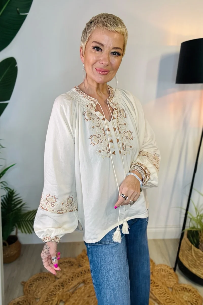 Aya Embroidered Top - Image 4