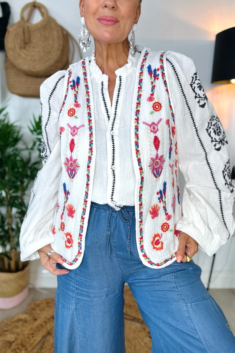 Blaze Embroidered Waistcoat - Image 3