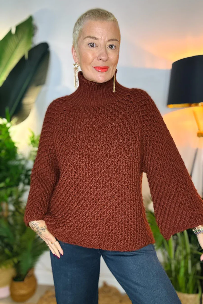Camden Funnel Neck Jumper - Image 6