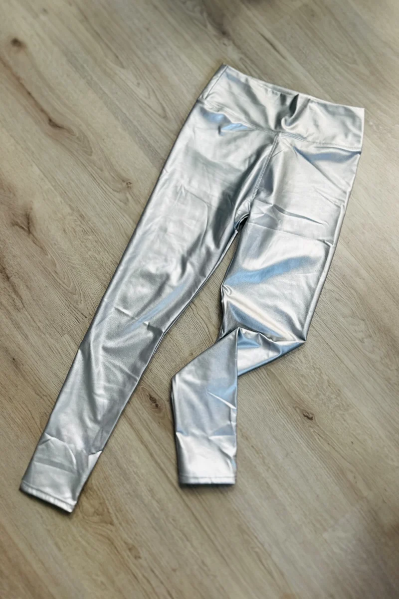 Faux Leather Look Leggings - Image 2