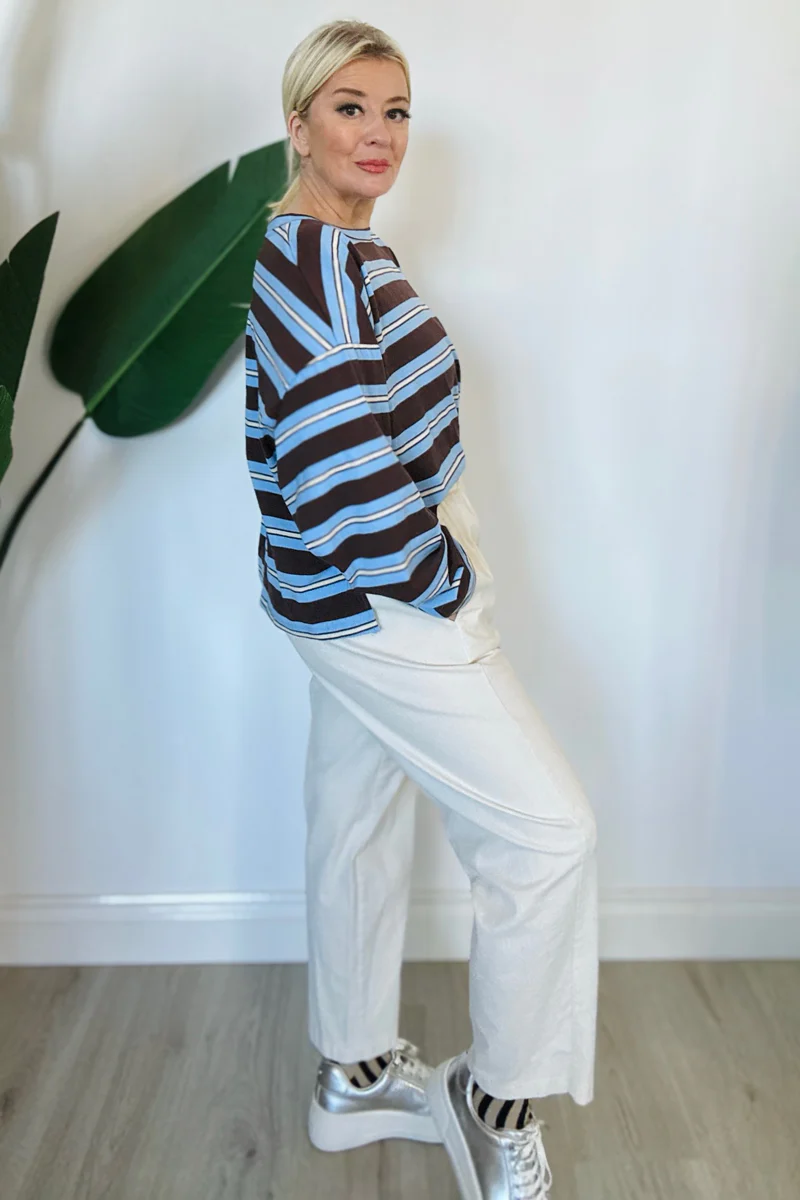 Cotton Barrel Leg Trousers - Image 6