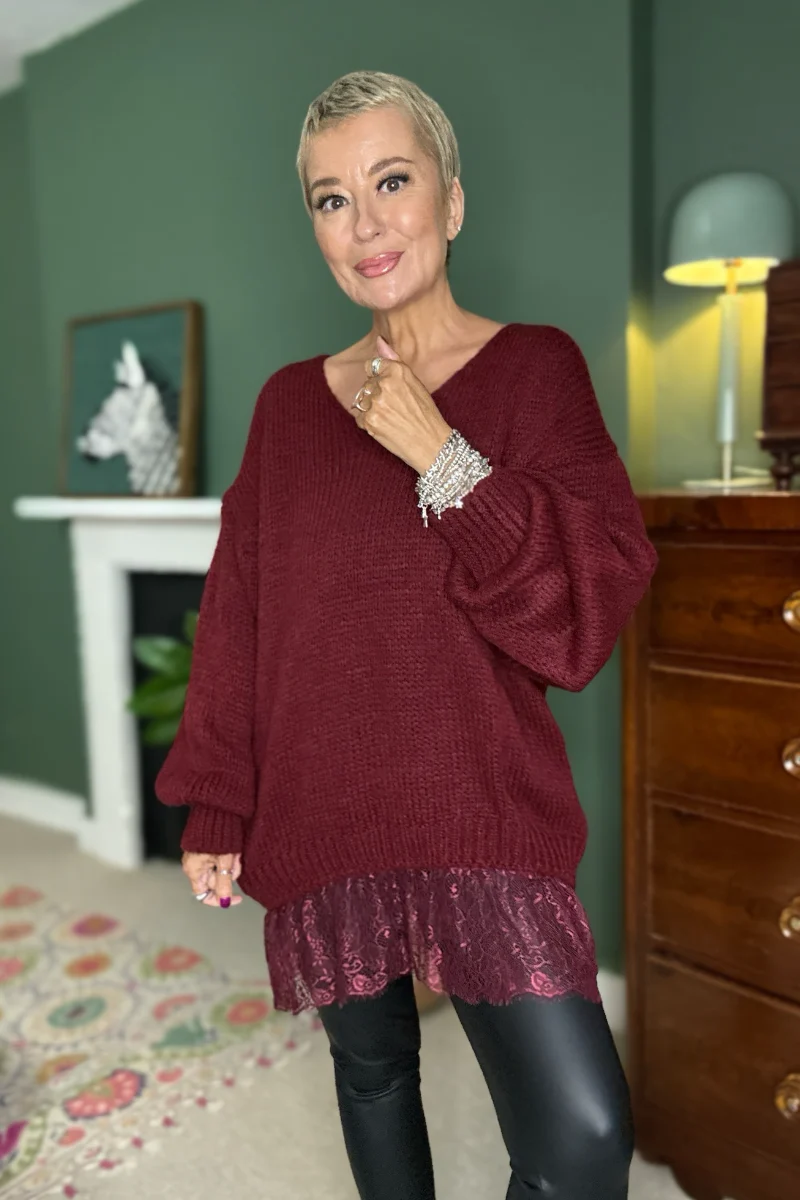 Easy Layer V Neck Jumper - Image 4