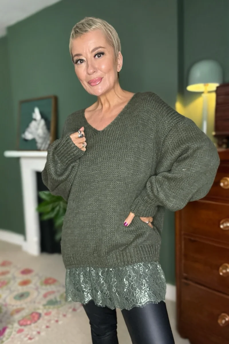 Easy Layer V Neck Jumper - Image 6