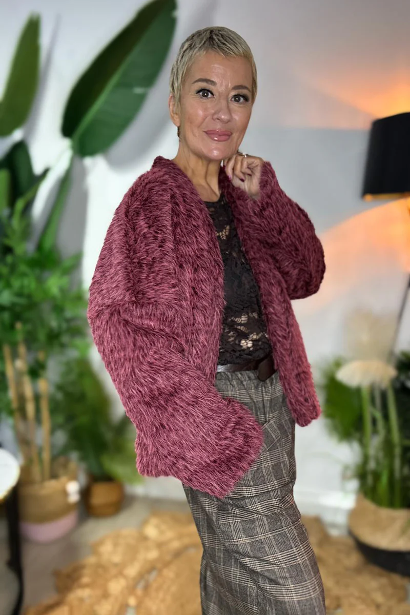 Faux Fur Jacket - Image 4