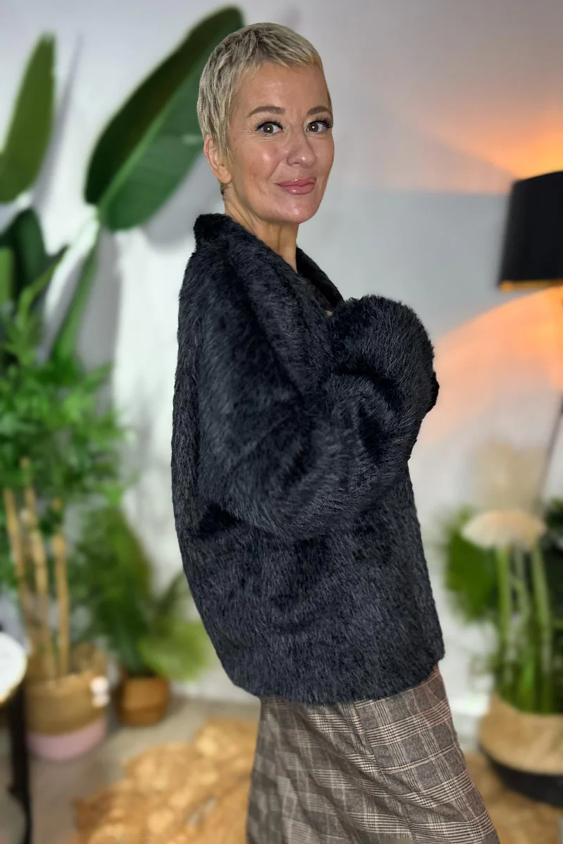 Faux Fur Jacket - Image 7
