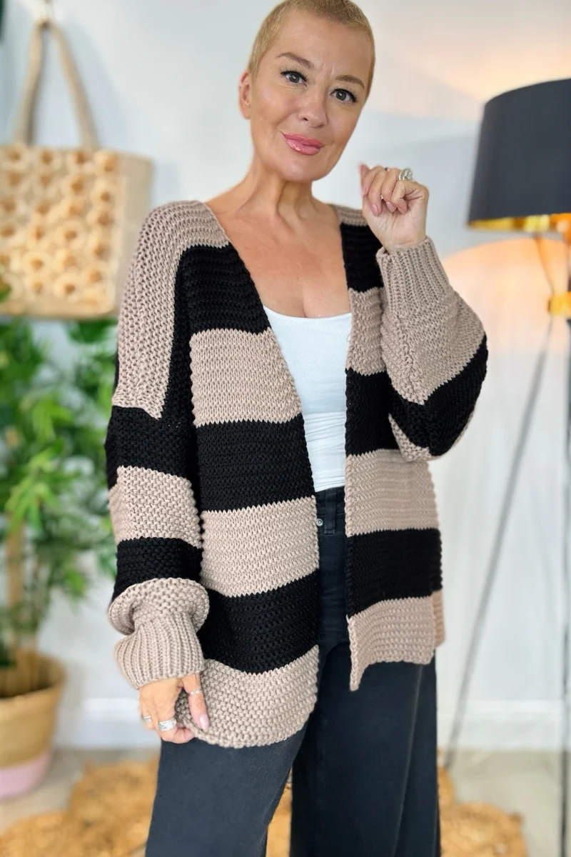 Fran Bold Striped Cardigan - Image 3
