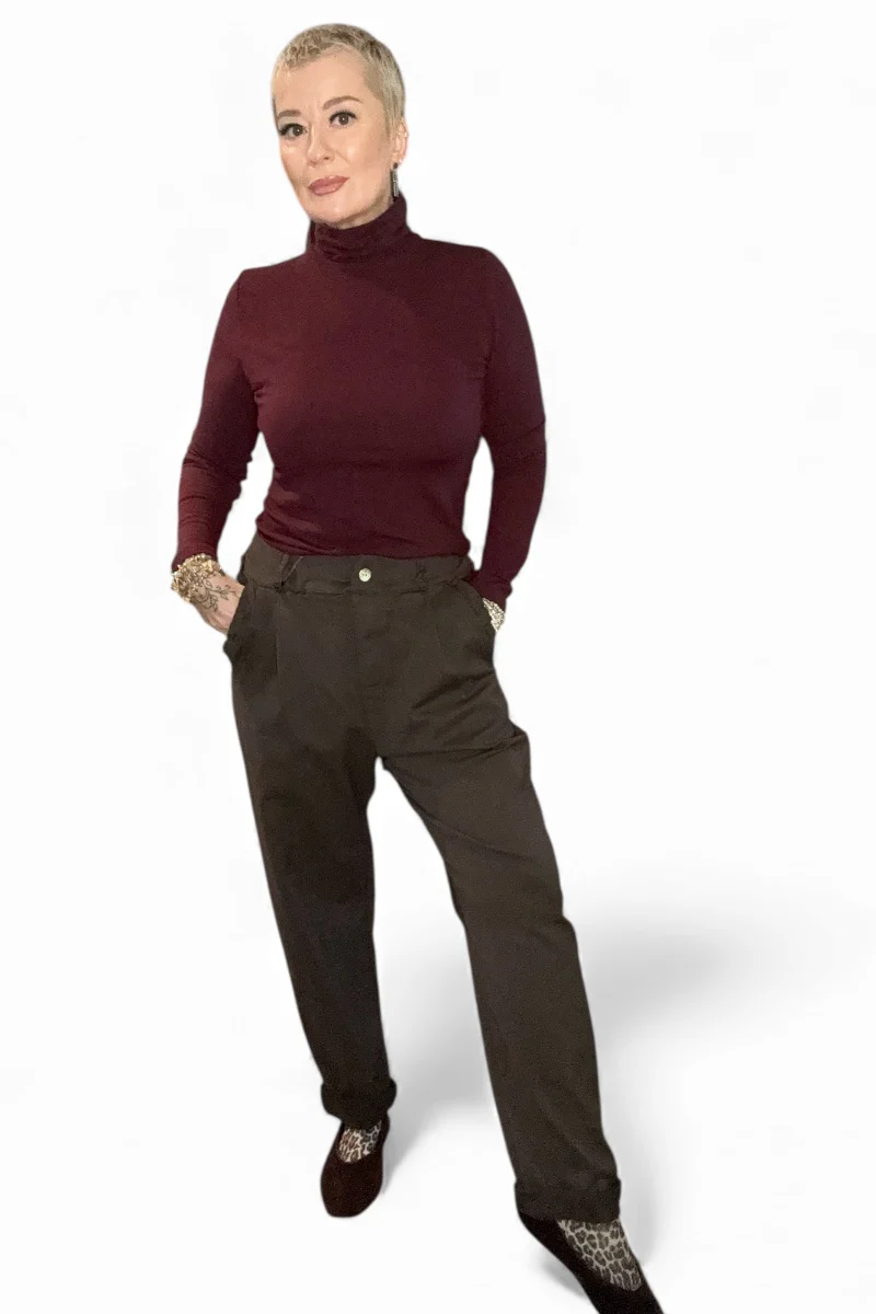 Frill Pocket Barrel Leg Trousers - Image 3