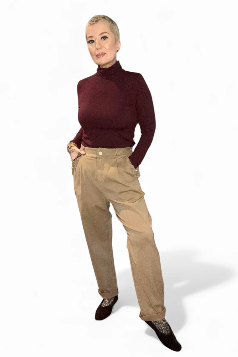 Frill Pocket Barrel Leg Trousers - Image 6