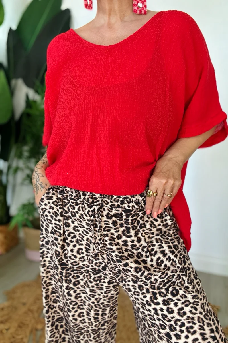 Goa Leopard Print Trousers - Image 3