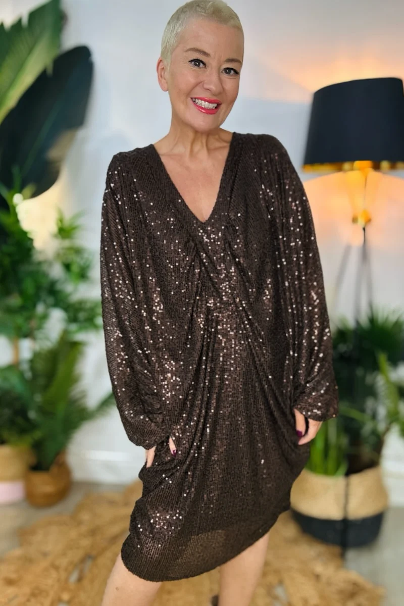 Jennifer Sequin Tunic Dress - Image 5