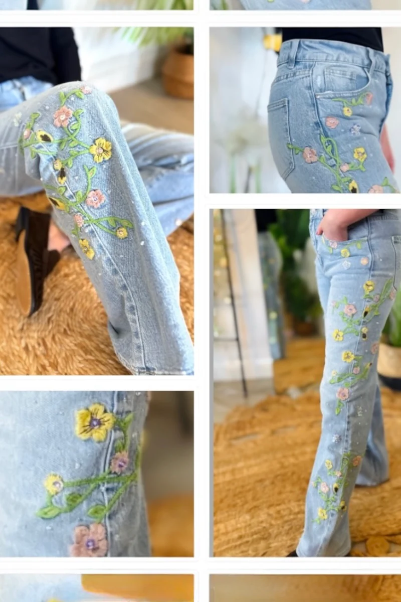 Juniper Bloom Jeans - PRE-ORDER - Image 6