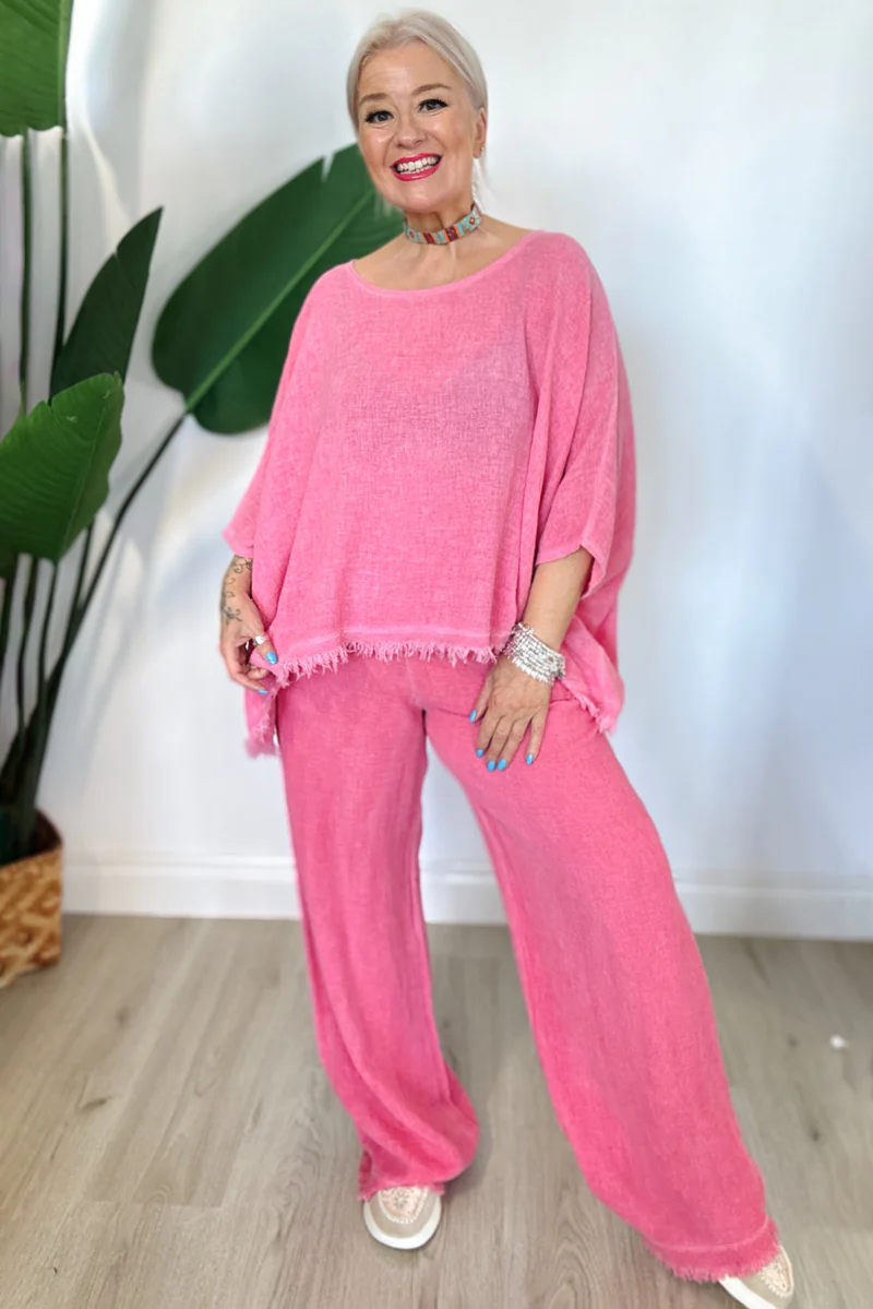 Lua Wide Leg Trousers - Image 3