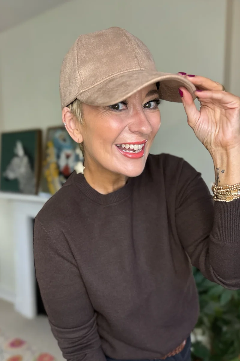 Lumi Faux Suede Cap - Image 4