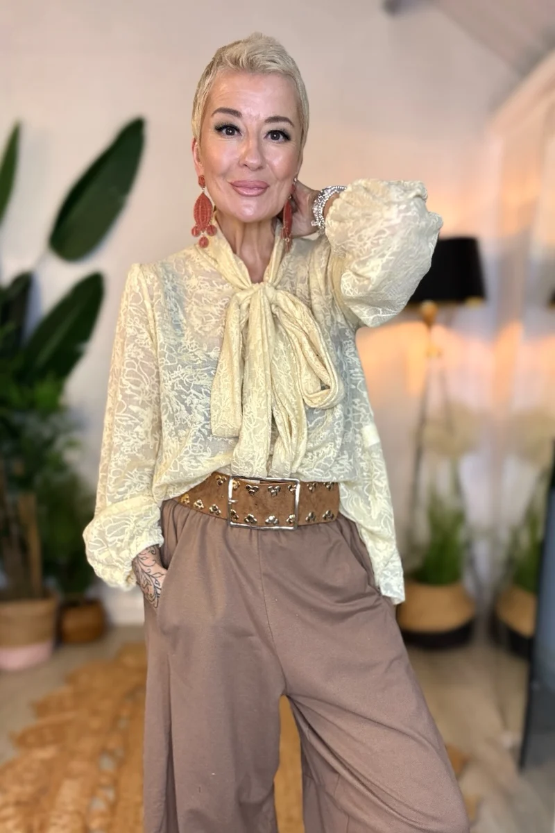 Luna Bow Blouse - Image 2