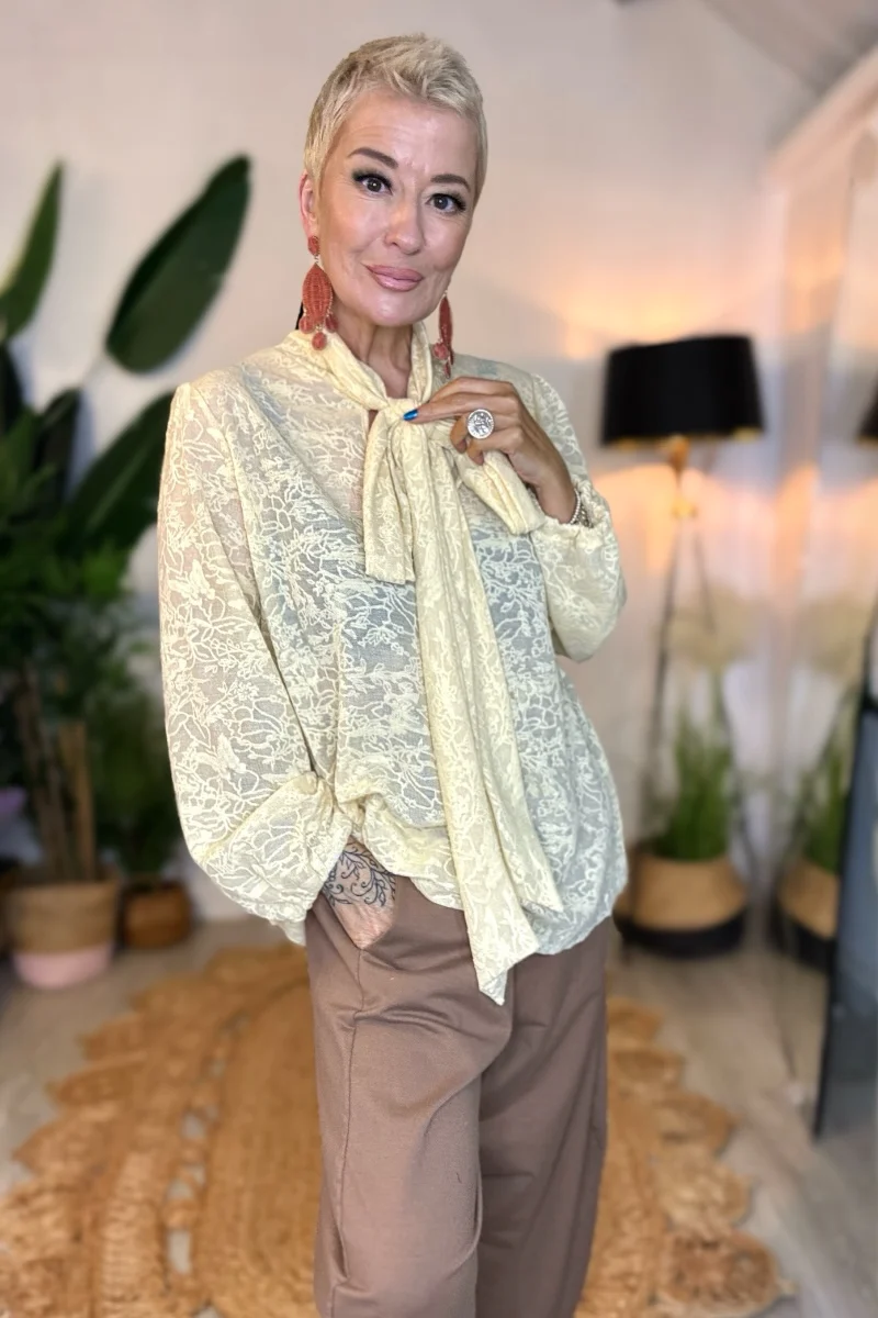 Luna Bow Blouse - Image 6