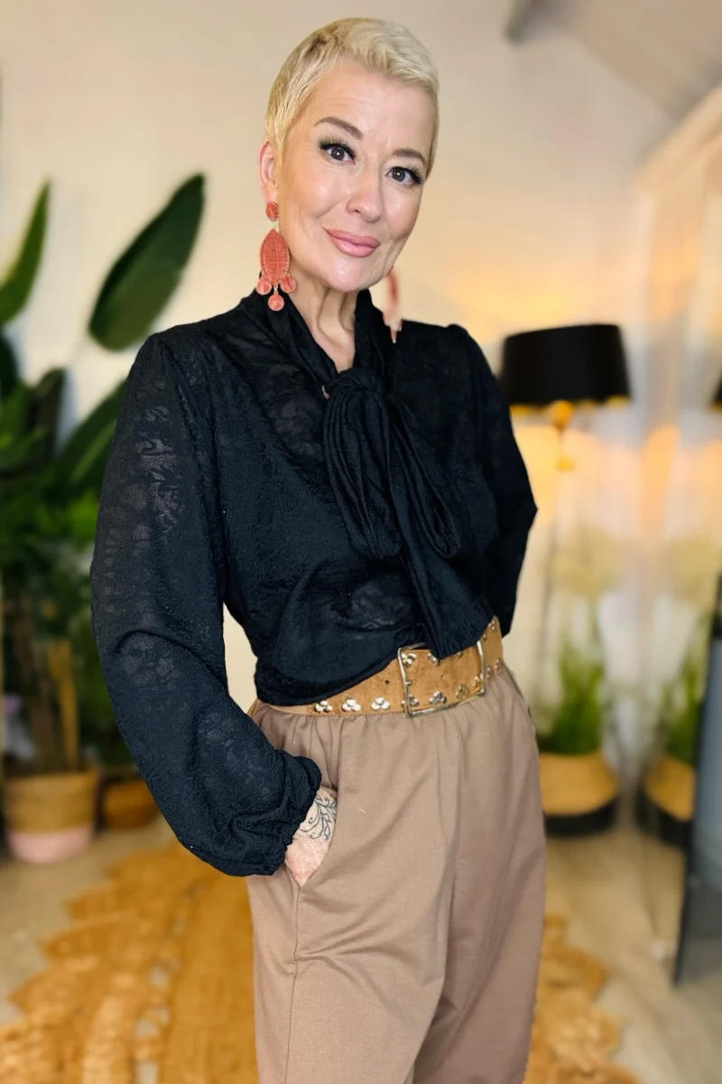 Luna Bow Blouse - Image 8