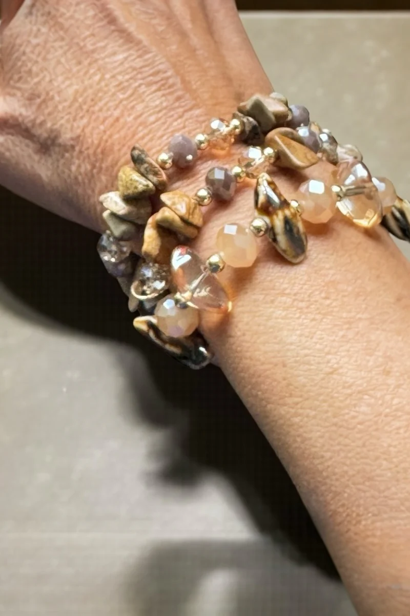 Luna Triple Strand Bracelet - Image 3