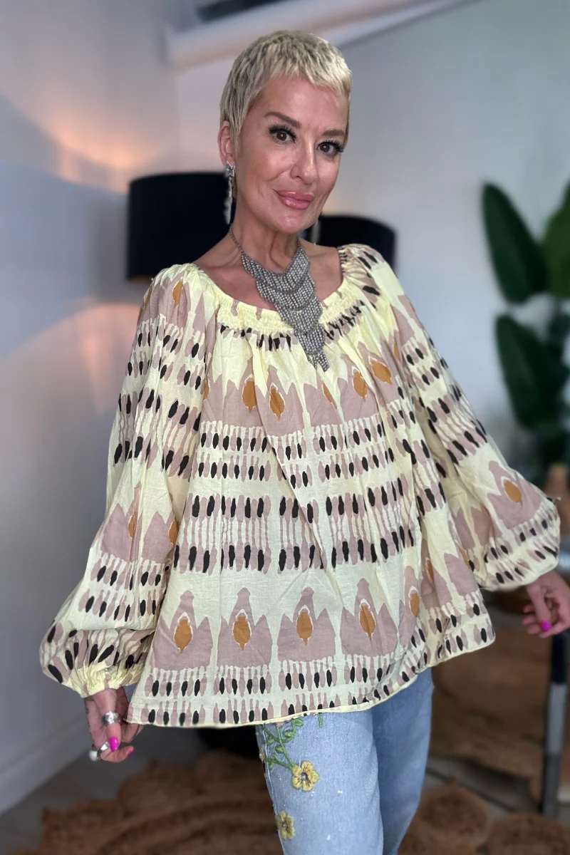 Mila On/Off Shoulder Smock Top