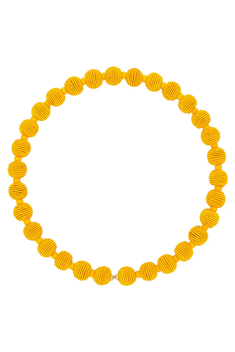 Narratives The Line Cotton Springwire Woven Ball Necklace - Image 3