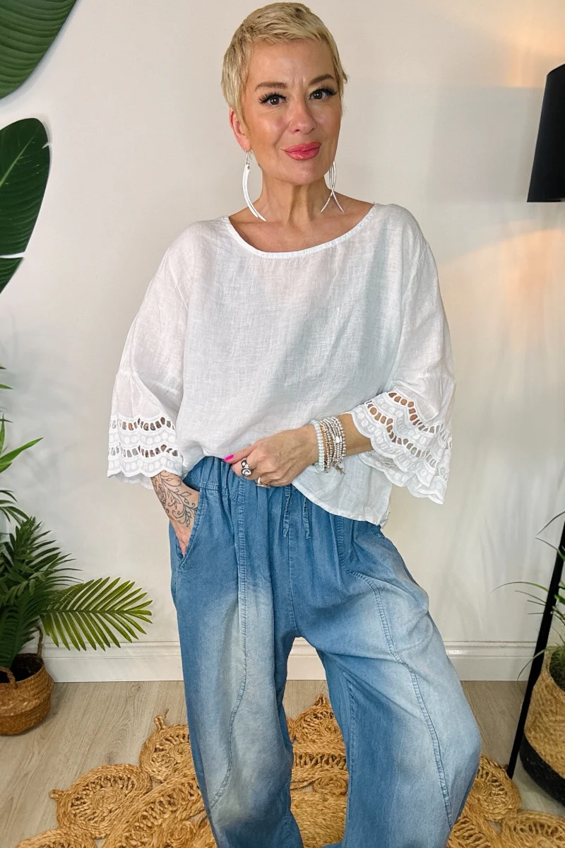 Olia Linen Top - Image 4