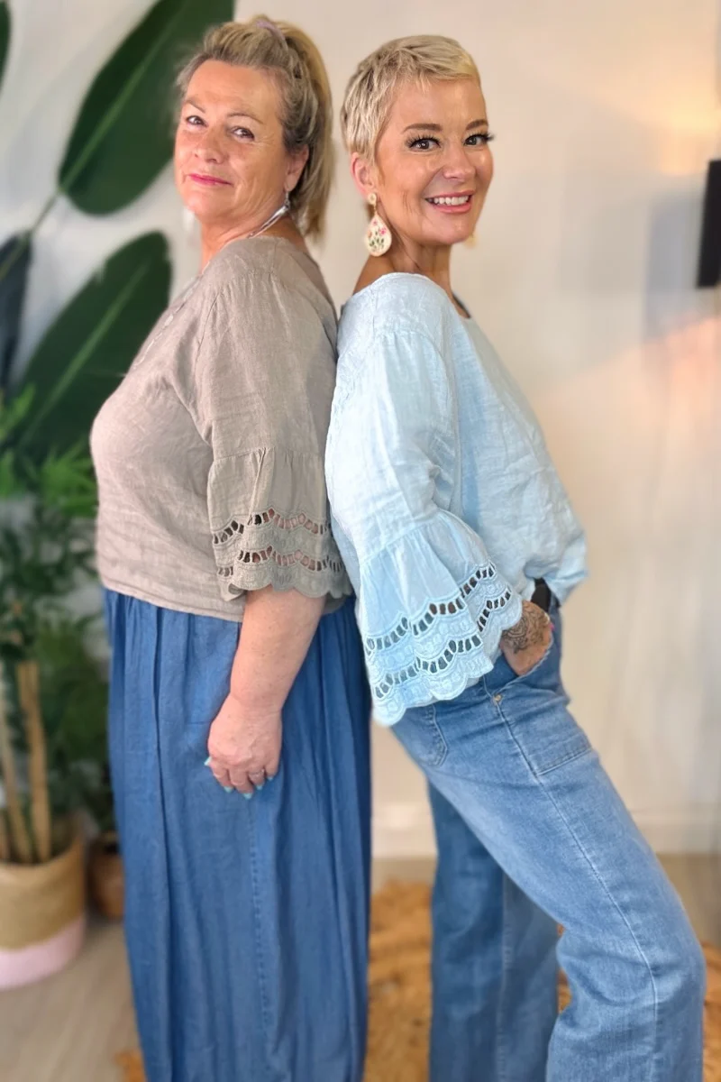 Olia Linen Top - Image 8