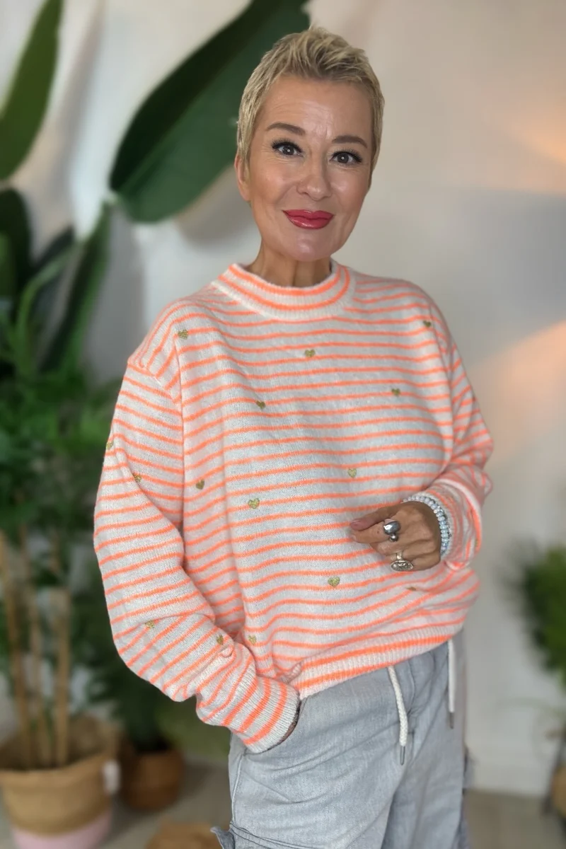 Oliver Neon Stripe Jumper - Image 2