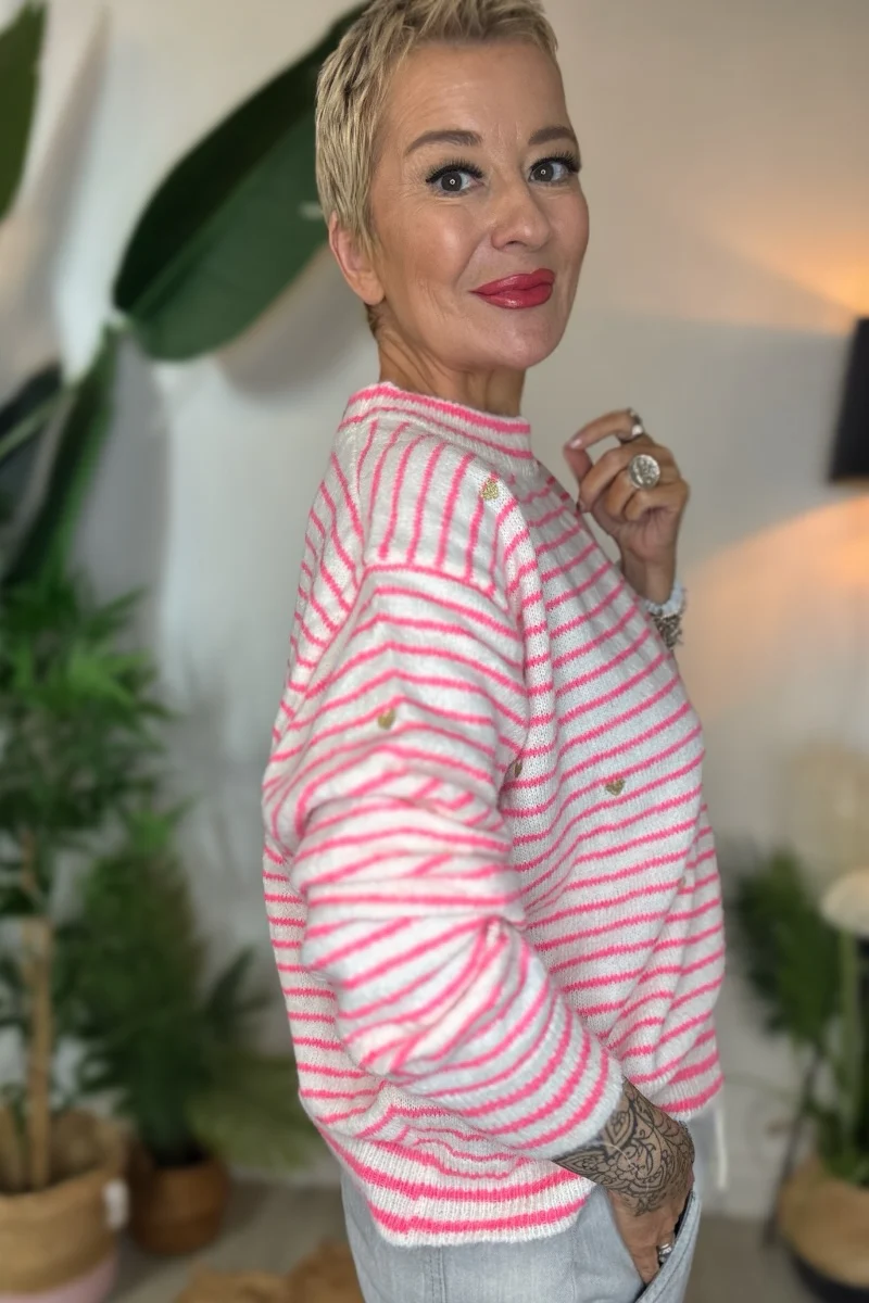 Oliver Neon Stripe Jumper - Image 4