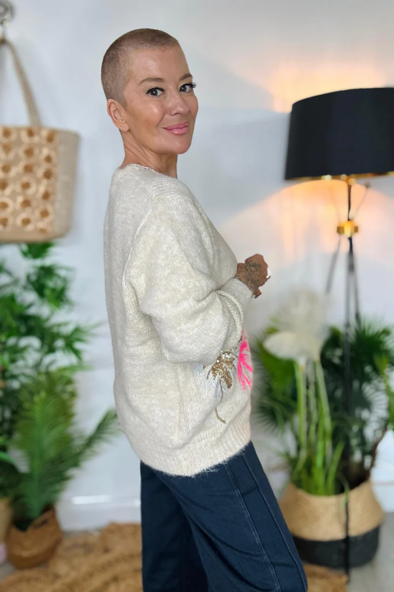 Palm Knitted Jumper - Image 7