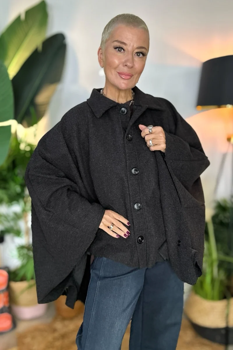 Reeva Poncho Cape Coat - Image 10