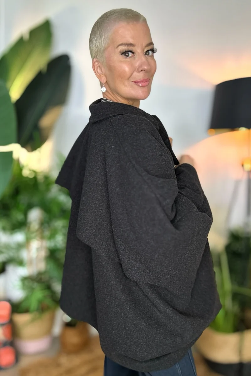 Reeva Poncho Cape Coat - Image 11