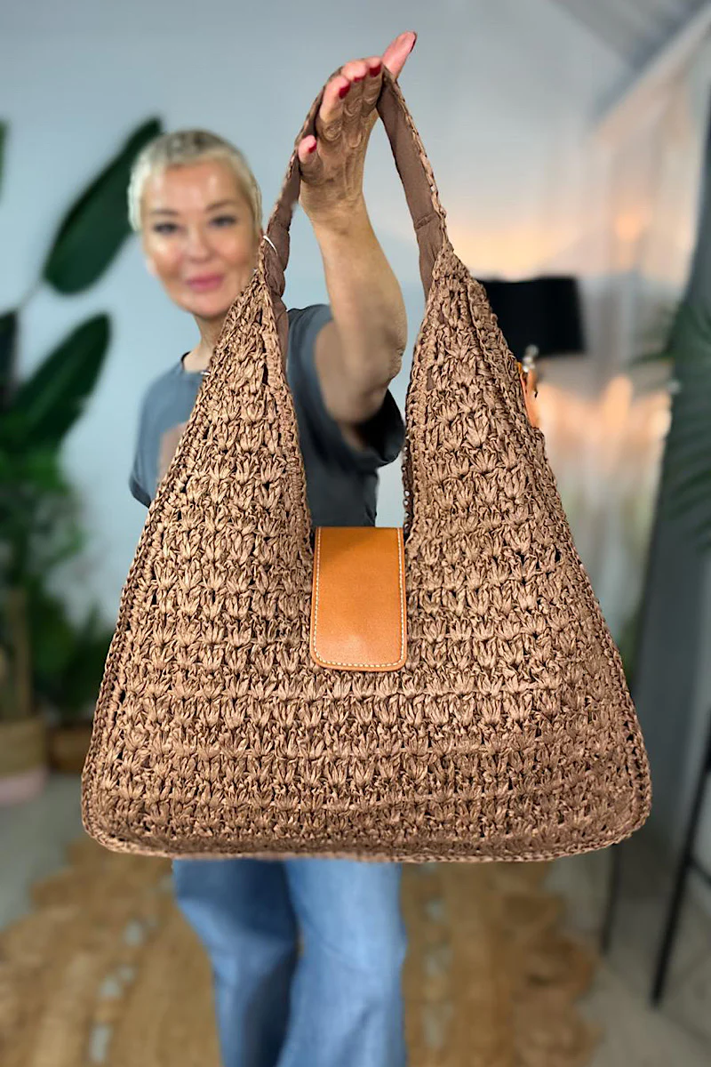 Sable Raffia Bag - Image 4