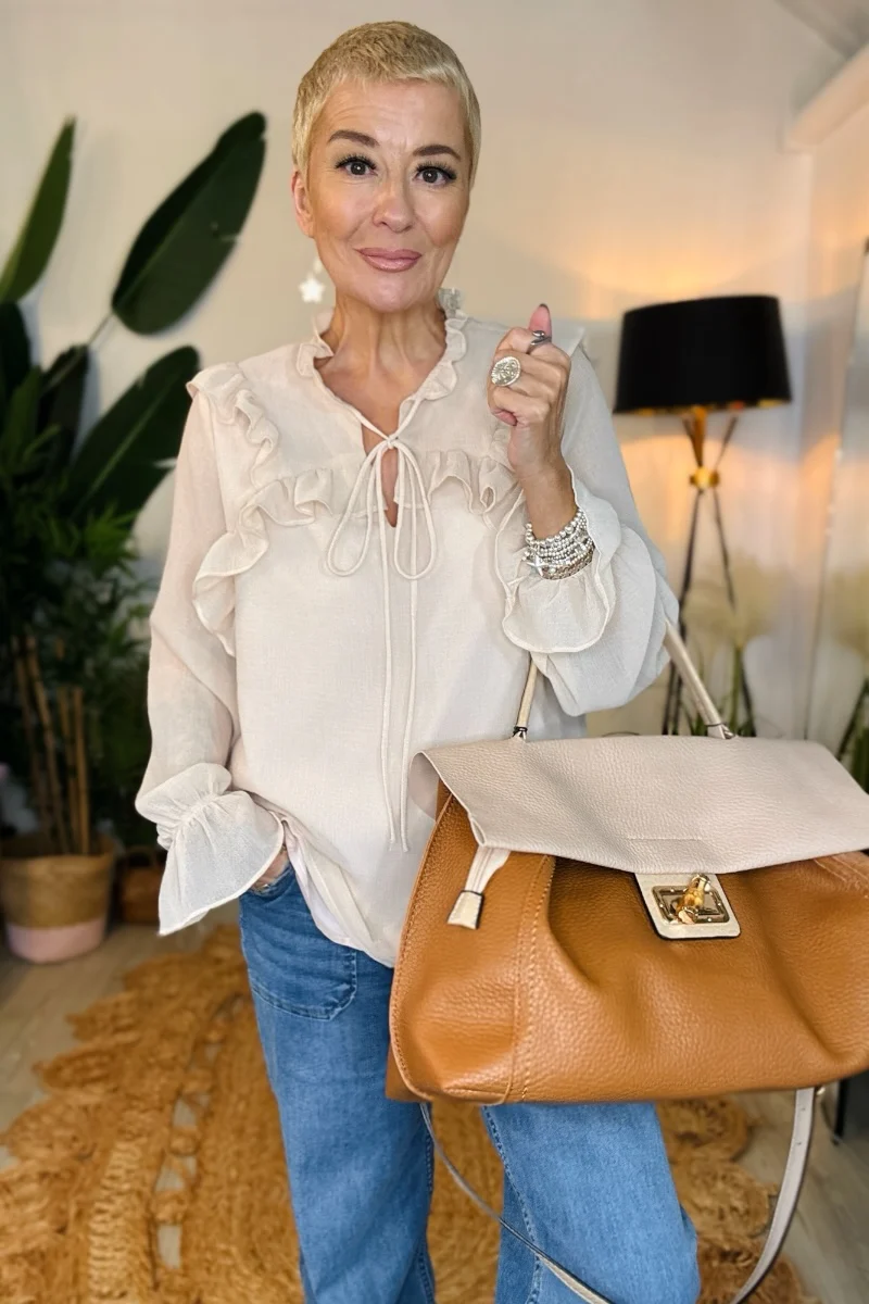 Soft Frill Blouse