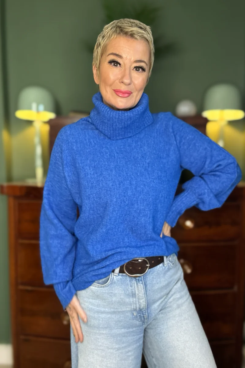 Soft Stretch Roll Neck Jumper - Image 5