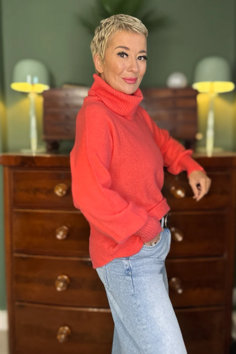 Soft Stretch Roll Neck Jumper - Image 7