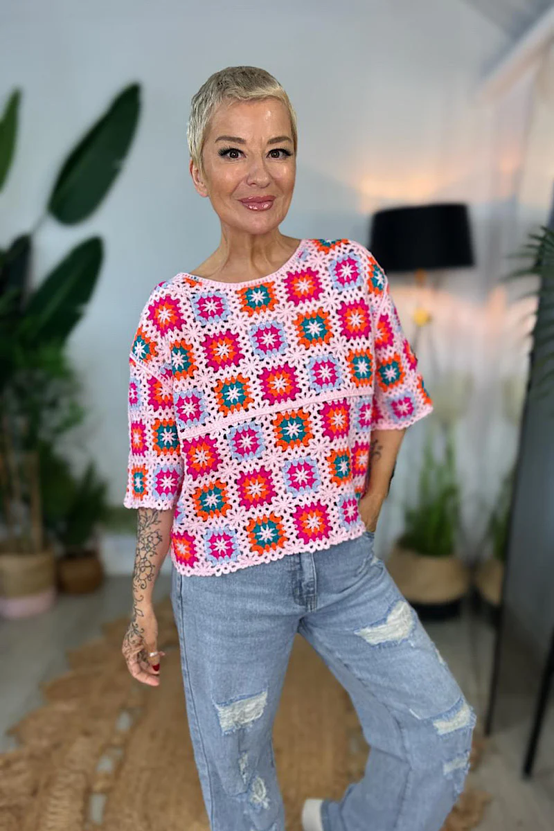 Sunwoven Crochet Jumper - Image 2