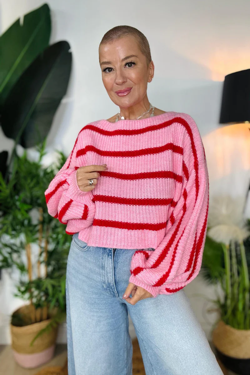 Sweetie Balloon Sleeve Knitted Jumper - Image 5