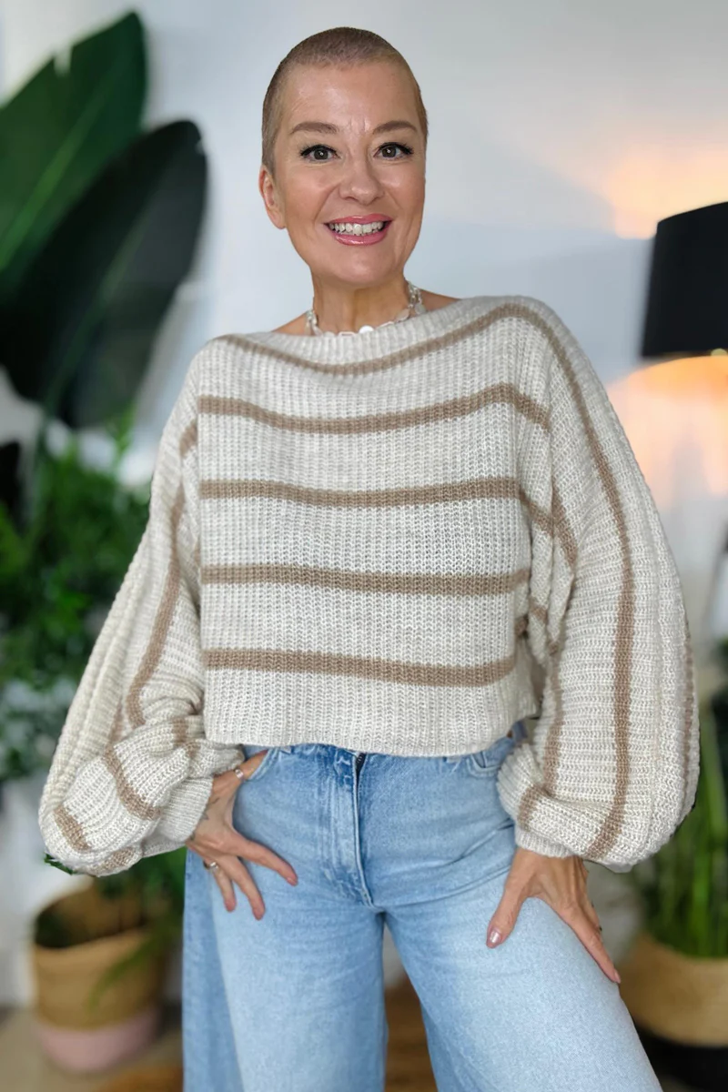 Sweetie Balloon Sleeve Knitted Jumper - Image 6