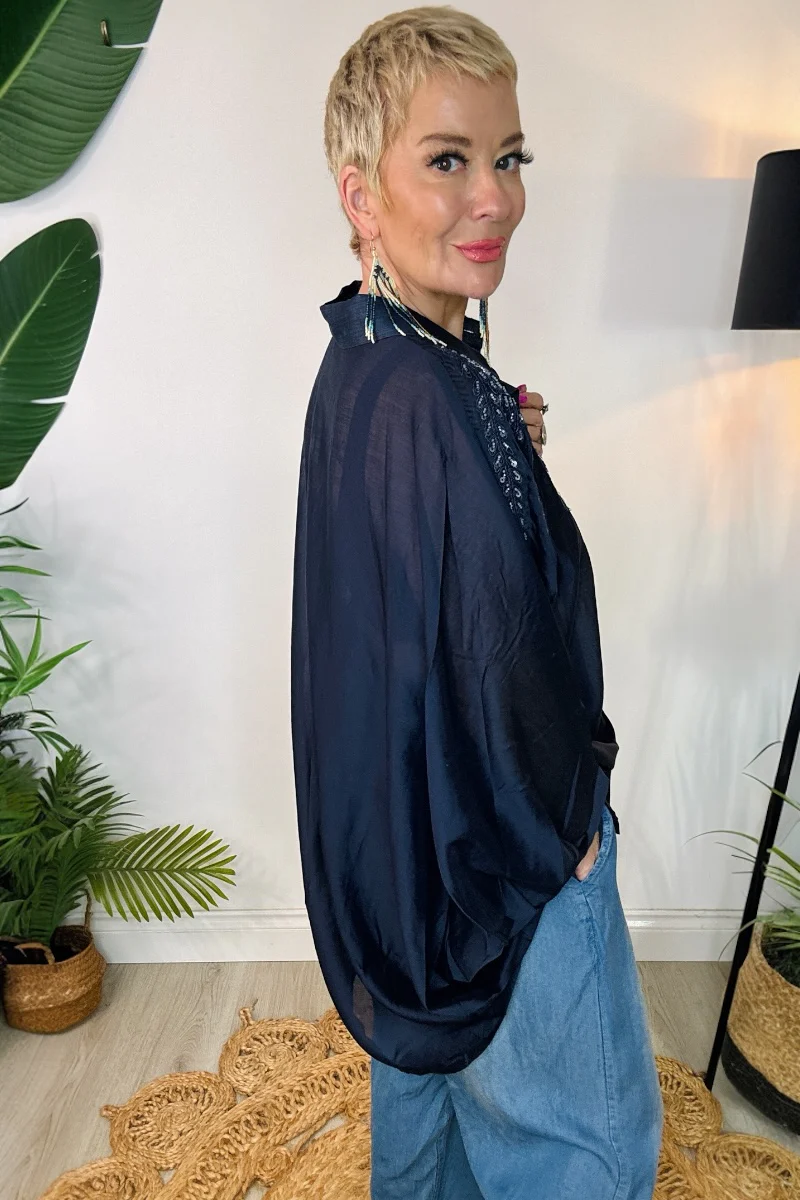 The Golden Hour Poncho Shirt - Image 9