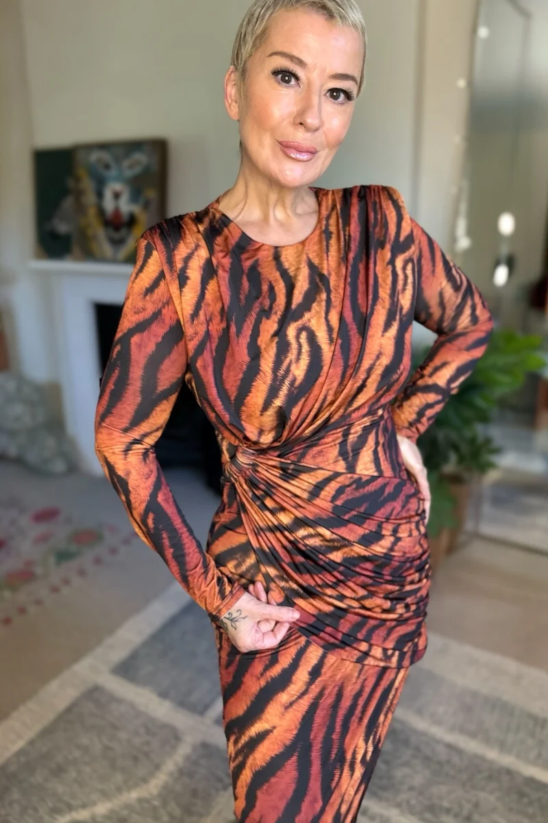 Tiger Kiss Midi Dress - Image 5