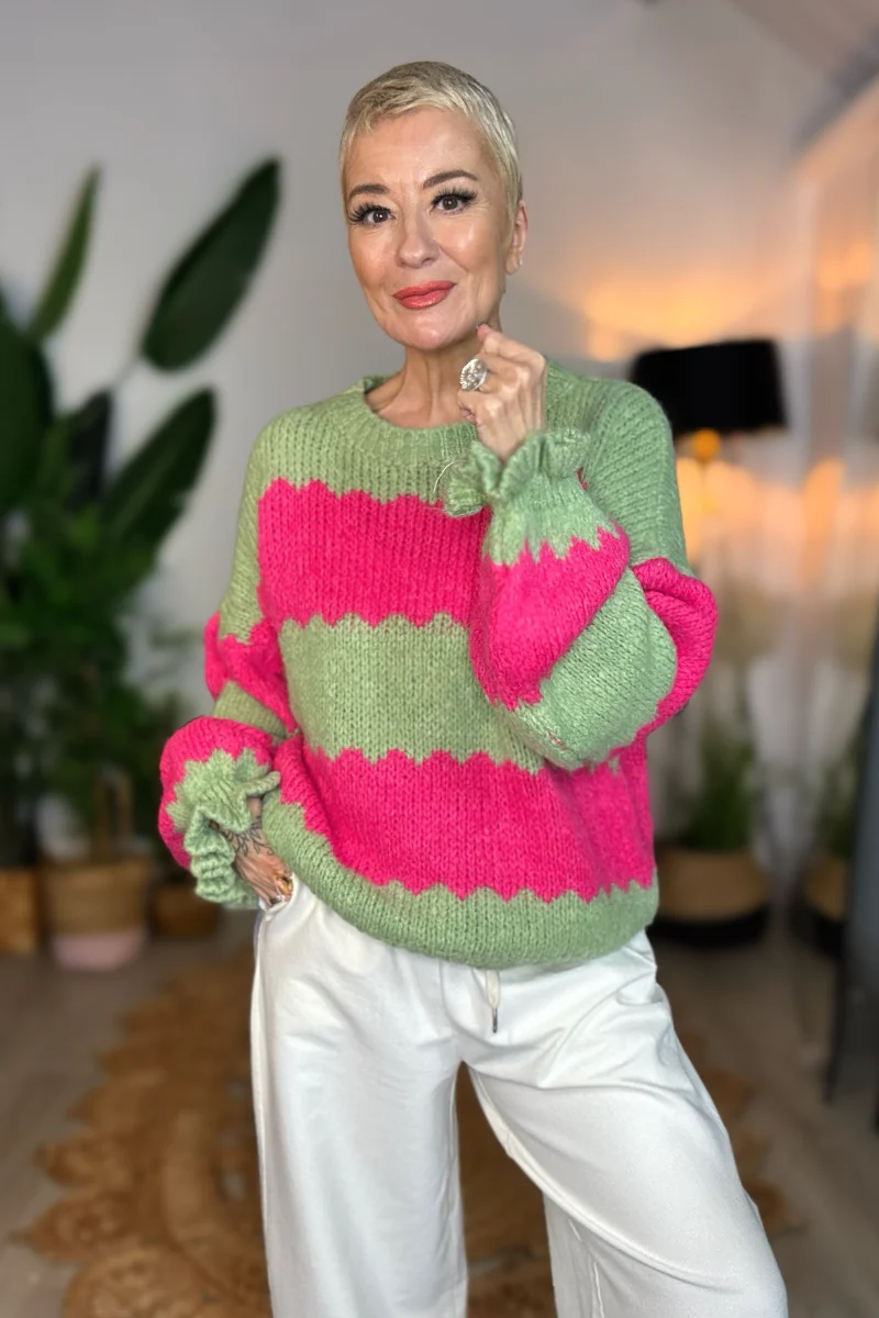 Zig & Zag Striped Jumper - Image 3
