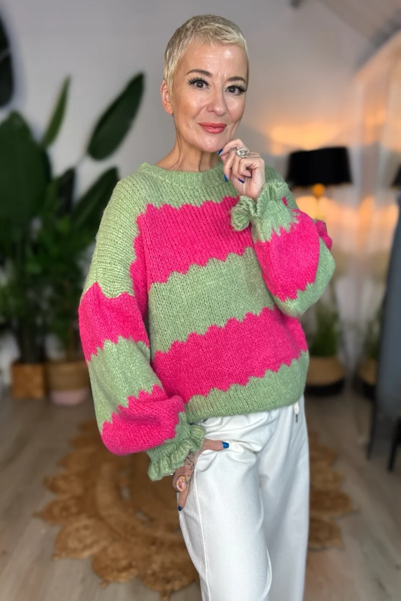 Zig & Zag Striped Jumper - Image 5